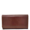 Womens Envelope Style Leather Purse Mary Brown 1