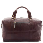Real Leather Travel Holdall Large Duffle Bag Texas Brown 2