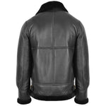 Men's Classic B3 Original Sheepskin Jacket Black 1