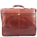 Travel Weekend Leather Suit Carrier Canico Chestnut 2