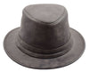 Real Leather Trilby Hat Soft Lightweight HL004 Brown 2