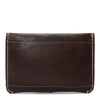 Leather Clutch Bag Small Wrist Pouch A5 Size Case H8063 Brown Back