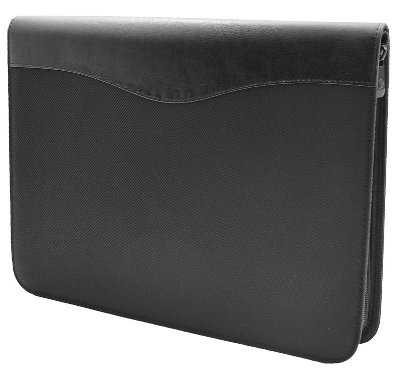 Portfolio Case with Calculator and Removable A4 Writing Pad Black