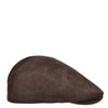 Soft Suede Leather Classic Flat Cap Brown