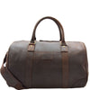 Genuine Leather Holdall Weekend Multi Use Duffle Bag ADEL Brown 2