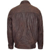 Mens Bomber Leather Jacket Classic Style Jim Brown Nubuck 1