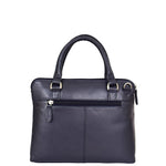 Womens Leather Small Tote Cross Body Bag Everly Navy