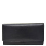 Womens Envelope Style Leather Purse Adelaide Black 1