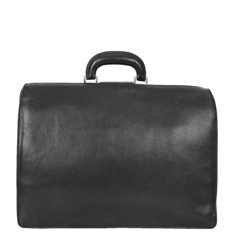 Real Leather Doctors Briefcase Gladstone Bag Ashford Black 1