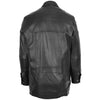 Mens Classic Leather Winter Car Coat M2 Black 1