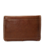 Copy of Leather Clutch Bag Small Wrist Pouch A5 Size Case H8063 Tan Back
