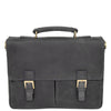 top handle leather briefcase
