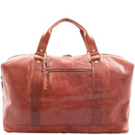 Real Leather Travel Holdall Large Duffle Bag Texas Tan 2