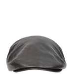 newsboy leather hat