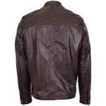 Mens Leather Standing Collar Jacket Paul Brown 1