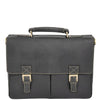 medium size leather briefcase