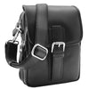 Mens Trendy Smart Crossbody Bag Genuine Leather Messenger Lucas Black 3