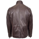 Mens Leather Safari Coat Classic Style Josh Brown 1