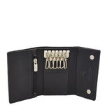 Trifold Leather Keys Wallet HL8711 Black