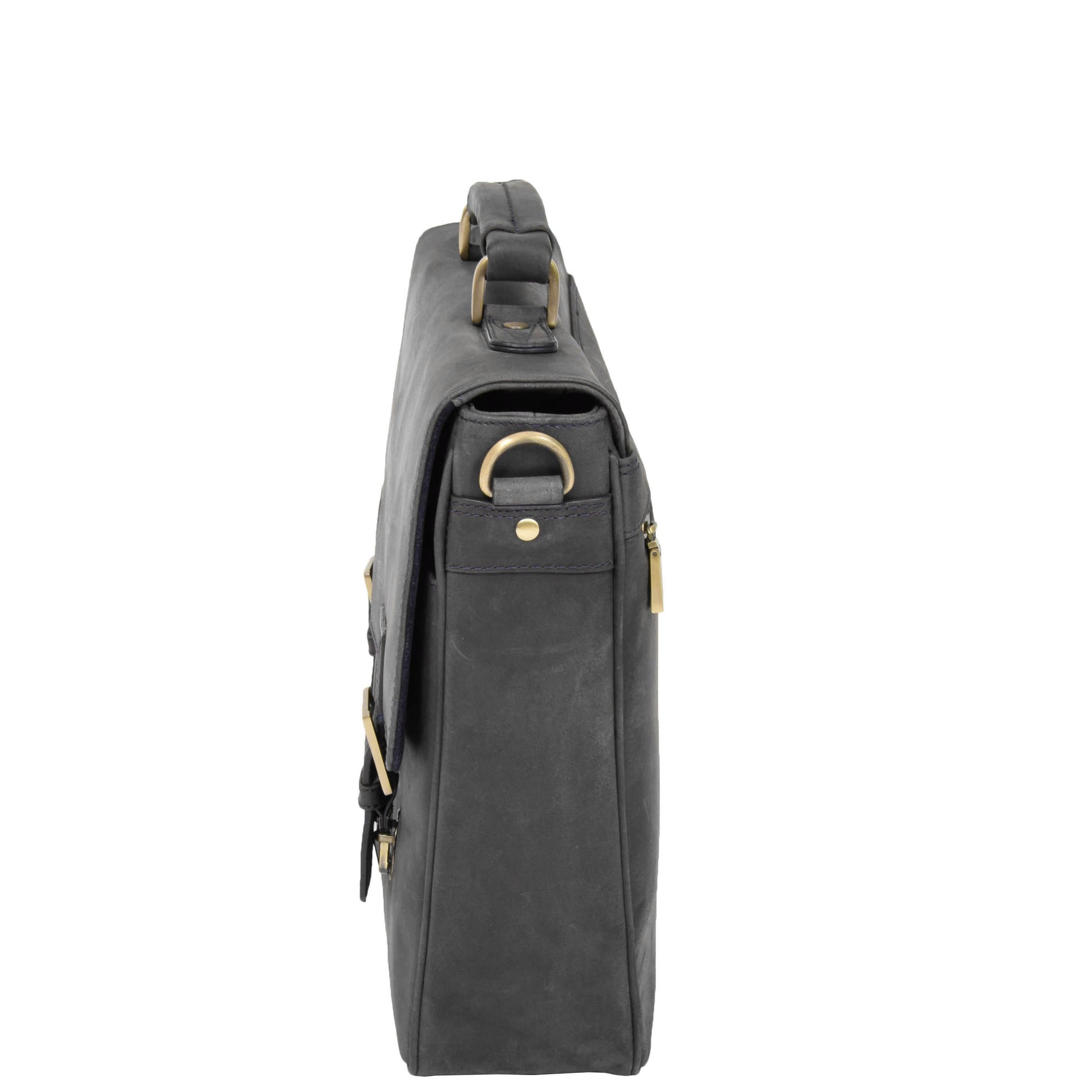 genuine leather bag with a detachable shoulder strap