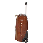 small suitcase with side carry handle