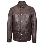 Mens Leather Safari Coat Classic Style Josh Brown 2