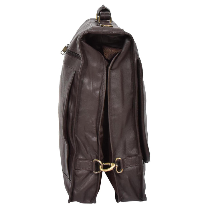 Travel Weekend Leather Suit Carrier Canico Brown 3