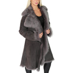 ladies sheepskin fur jacket