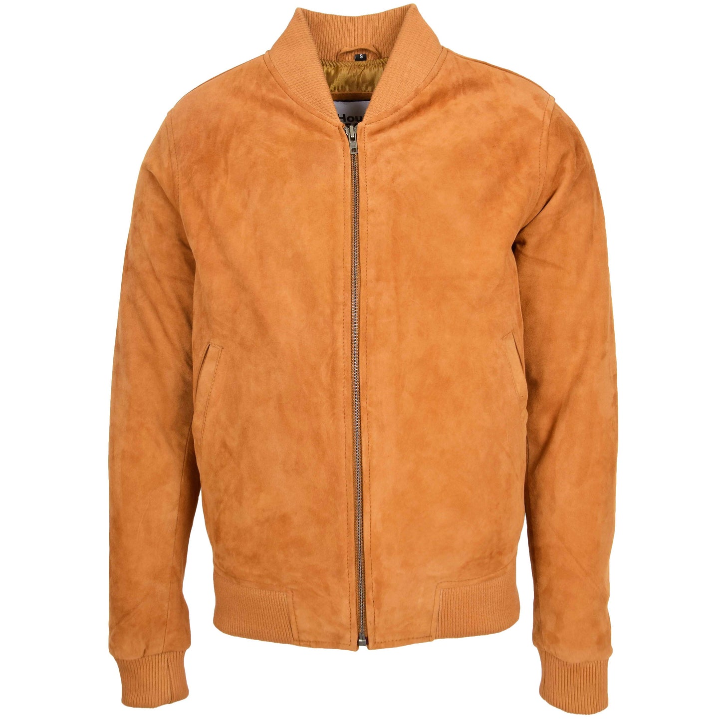 Mens Suede MA-1 Bomber Jacket Trevor Tan 2