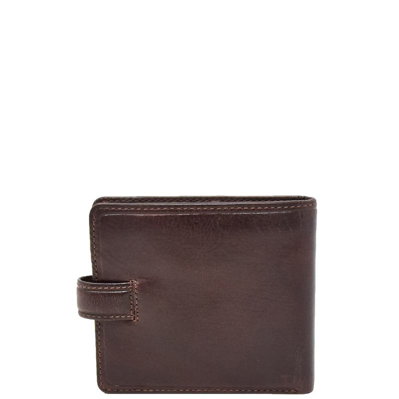 Mens RFID Slim Fold Leather Wallet Eastbourne Brown 3