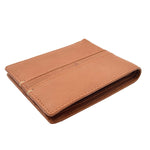 Mens Leather Slim Bifold Wallet HOL802 Cognac 2