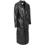 Mens Full Length Blazer Crombie Coat Freddie Black 2