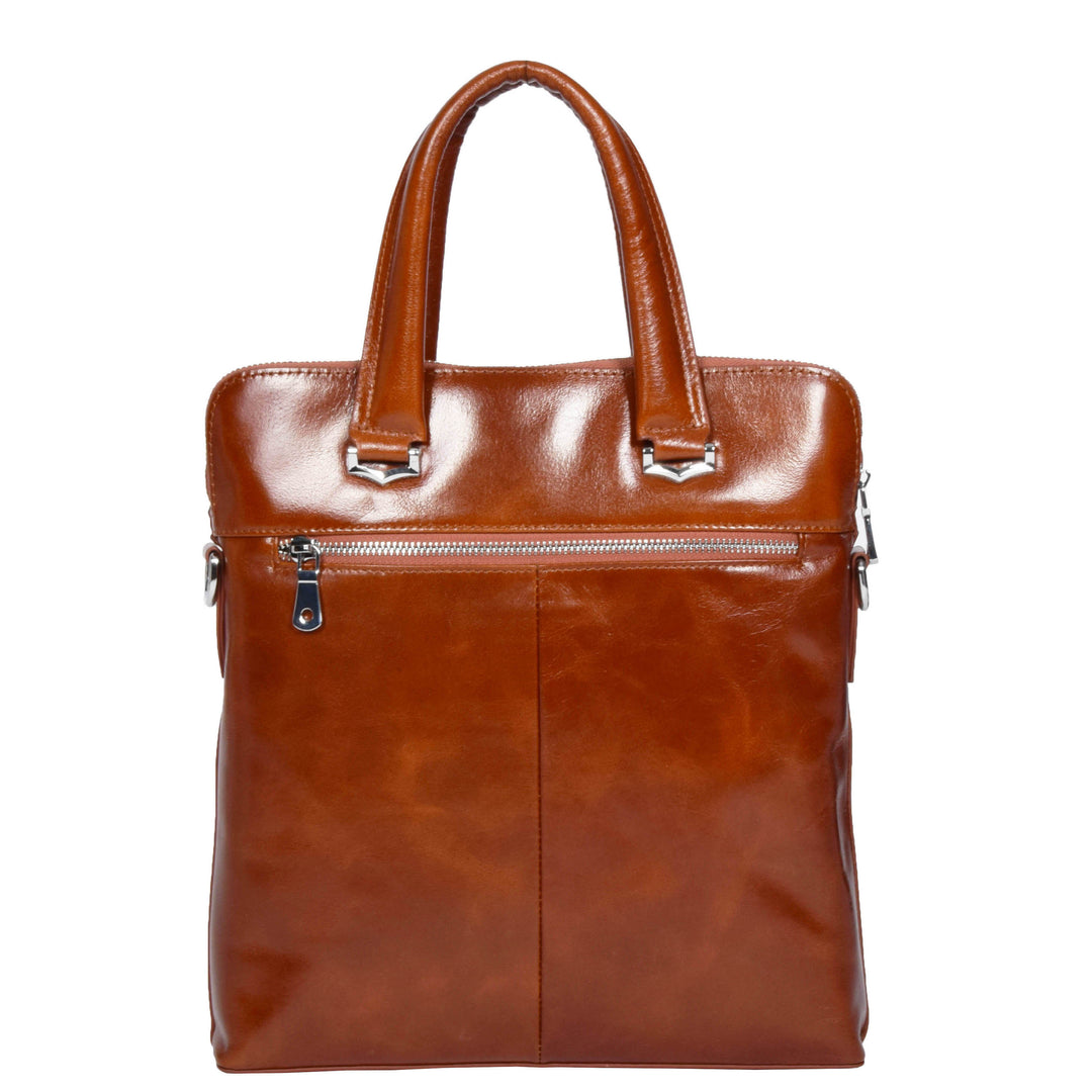 Womens Slimline Organiser Shoulder Bag H9811 Tan 2