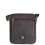 magnetic flap over bag brown