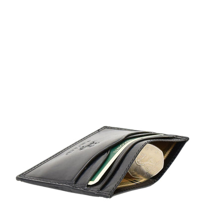 Premium Leather Card Holder Venice Black 2