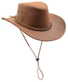 Real Leather Cowboy Australian Bush Hat HL005 Tan 1