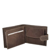 Mens Bifold Leather Notecase Wallet Pablo Brown 3