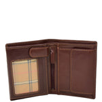 Mens Large Leather Bifold Wallet Toronto Brown 3