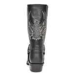 mens boots with eagle stitching