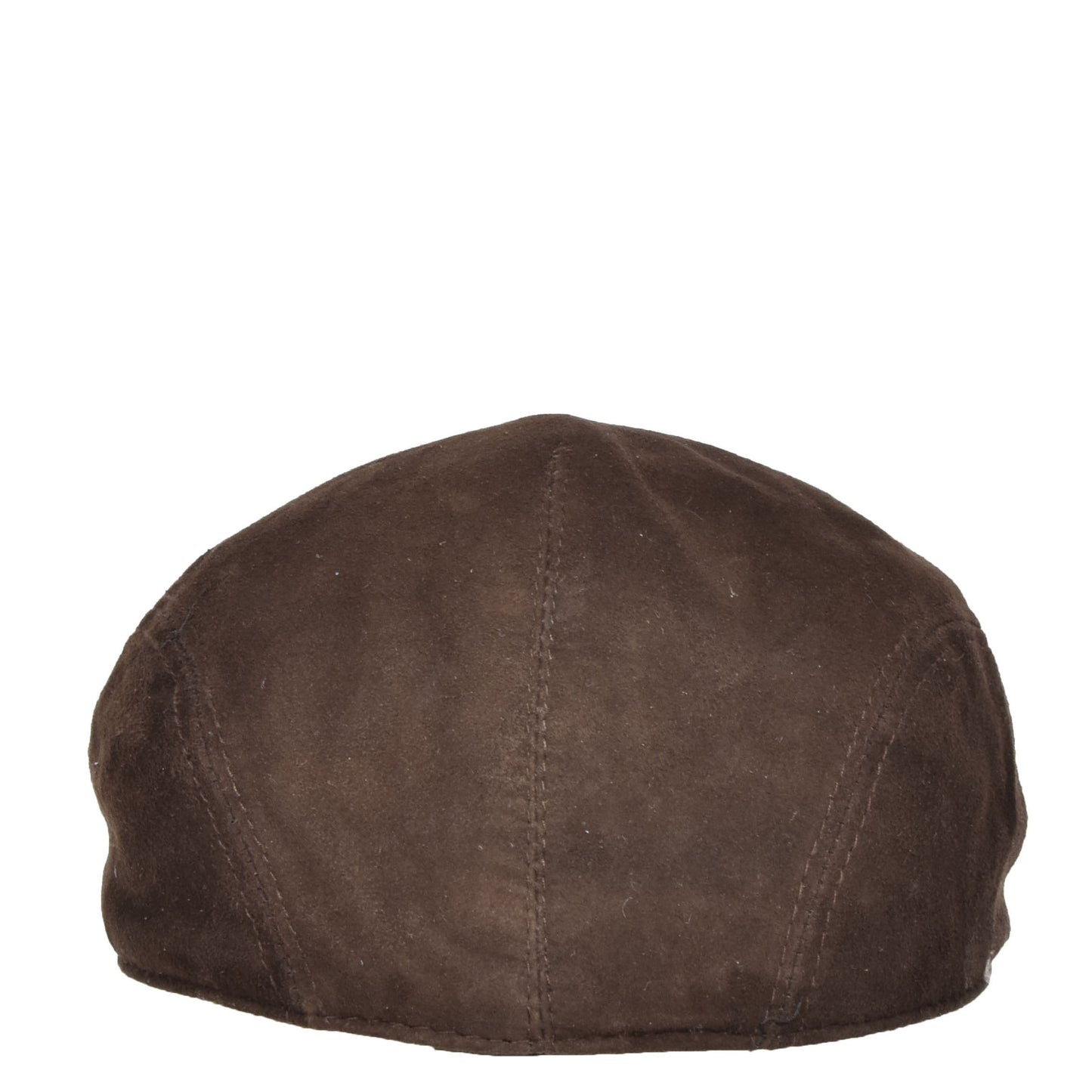 Soft Suede Leather Classic Flat Cap Brown