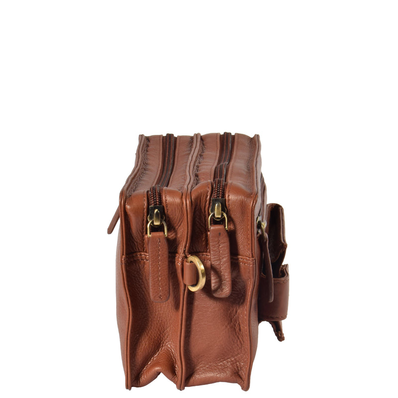 leather wrist bag with a detachable strap