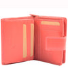 Womens Purse Real Soft Premium Leather Bi Fold HOL1132 Dirty Rose 3