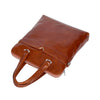 top twin grab handle leather bag