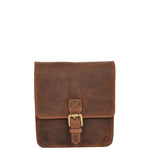 flap over magnetic leather bag