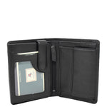 Mens Soft Leather Large Size Wallet Metis Black 3