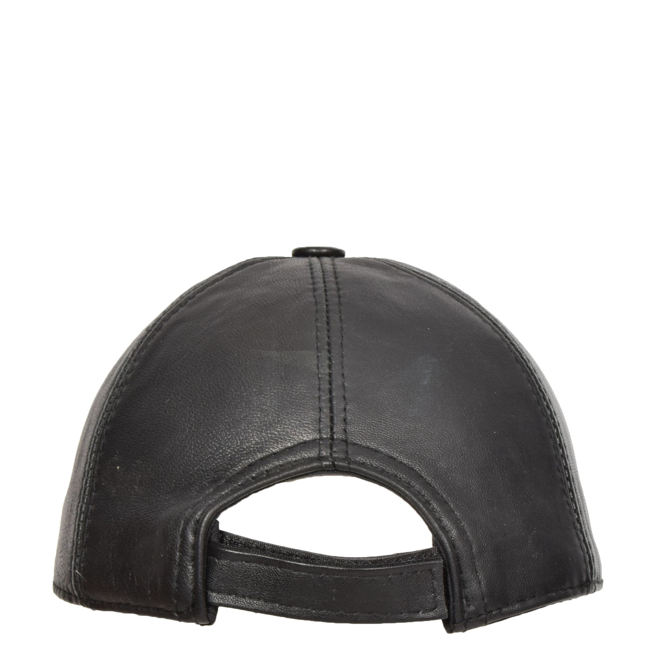 Men's Classic Baseball Leather Jacket With Hat [Black] – LeatherKloset