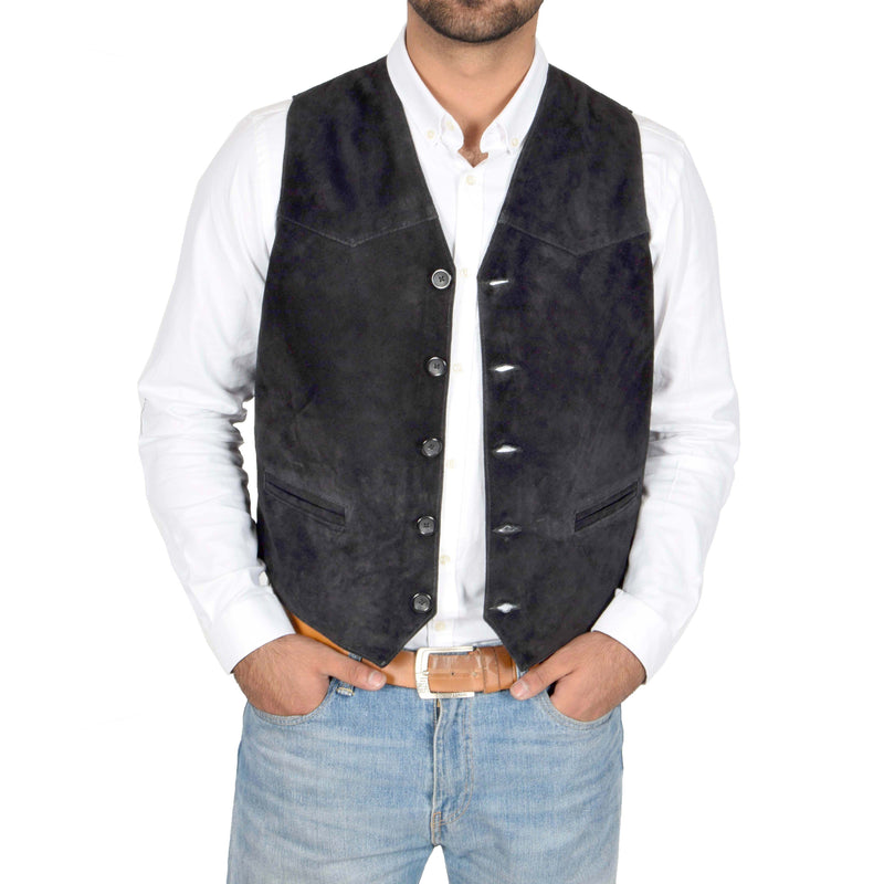 buttoned classic sleeveless gilet