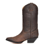 cowboy leather boots in brown