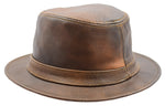 Real Leather Trilby Hat Soft Lightweight HL004 Reddish Brown 2