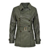 ladies leather trench coat